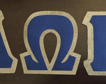 Oversized Iron On Greek Letters