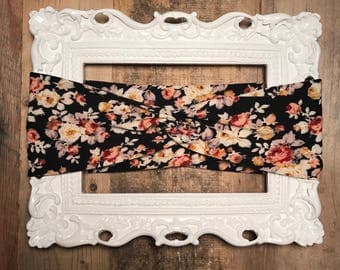Vintage Floral Adult/Toddler/Infant Handmade Twist Turban Headband