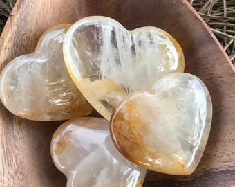 Golden Healer Quartz Crystal Heart Healing Crystals Solar Plexus Chakra Healing Energy