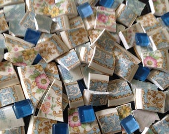 BRoKeN CHiNa MoSAiC TiLeS~~AqUa sweeT PaTTErns~~DawN of Aqua Blues