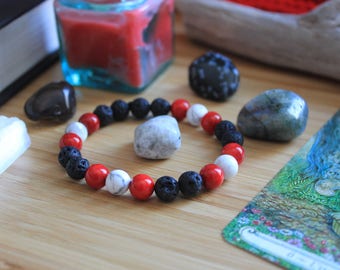 Red Riding Hood - Simple Mala Bracelet