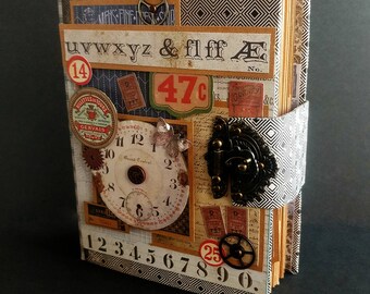 Nostalgic Mini Album, Handmade Scrapbook, Interactive