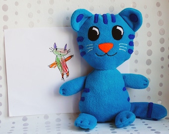Daniel Tiger, Tigey, Daniel Tiger's Neighborhood, Daniel Tiger's Tigey, Blue Tigey, blue tiger, Daniel Tiger plush toy, Tigey plush, bedtime