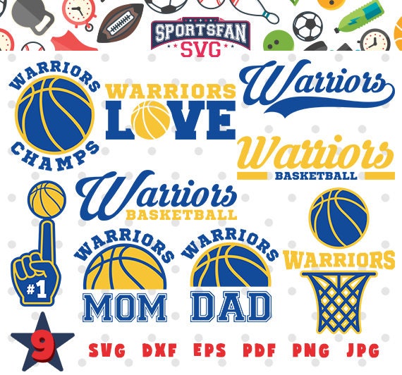 Download Golden State Basketball team collection svg dxf jpg png