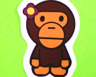 Bape ape sticker | Etsy