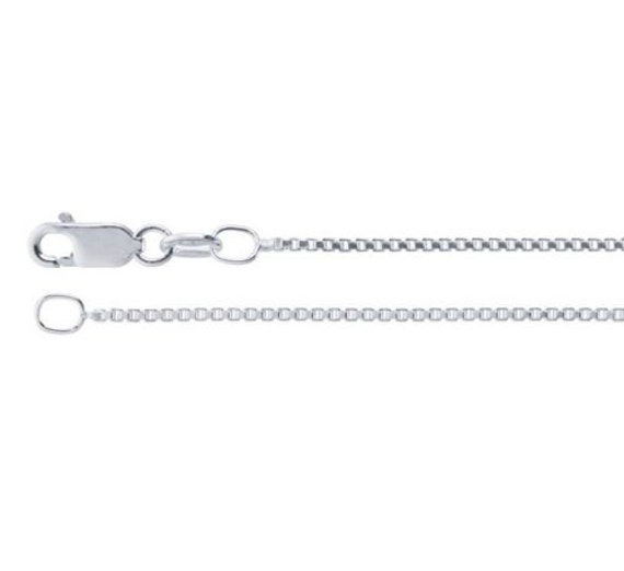 Items similar to Sterling Silver Box Chain 18