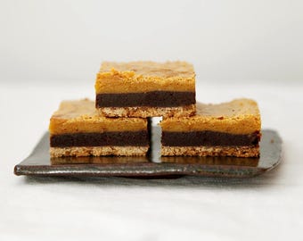 Chocolate Butterscotch Bars, Three Layered Bar Cookies