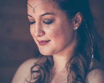 Silver Plated Circlet Tiara Medieval Renaissance Celtic Headband Bridal Prom Headpiece