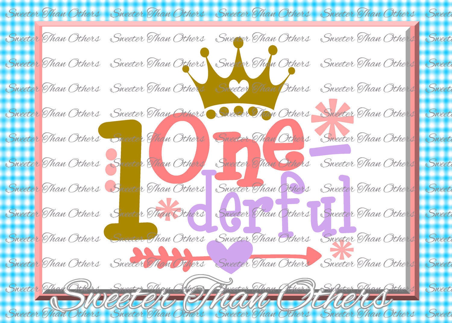 Download First Birthday SVG Onederful Birthday girl Dxf Silhouette