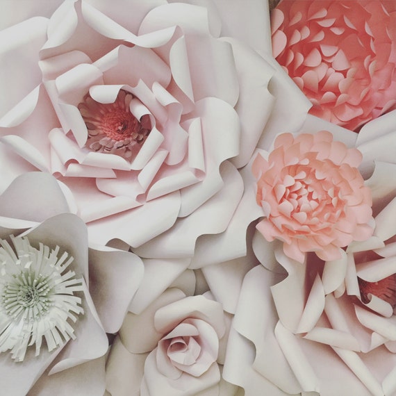 7 Paper Flower Wall Decoration