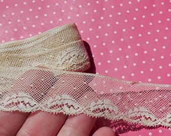 Antique Lace Vintage Lace Valenciennes Cotton Lace Leaves