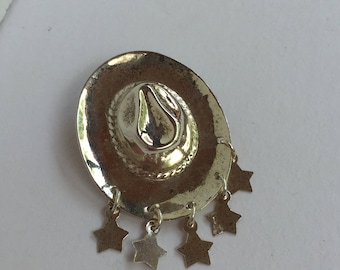 Sterling Silver Western Theme Brooch