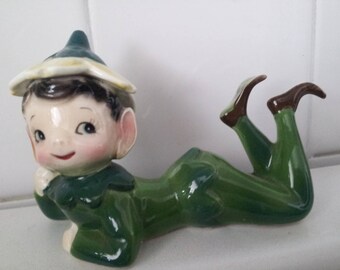 Vintage Pixie Elf Lefton Like Layin Down