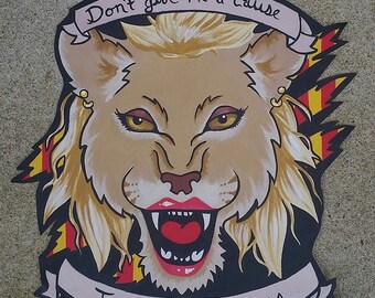 Punk Gryffindor Back Patch