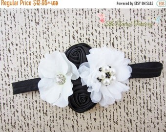 Large Flower On Headband in Ivory