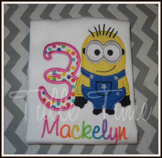 minions happy birthday shirt