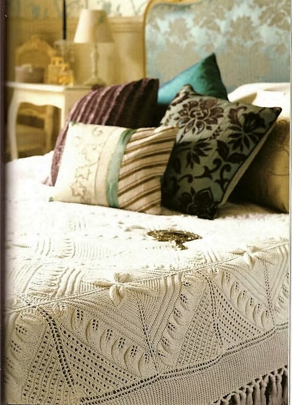 Knitting Pattern Bedspread/Counterpane