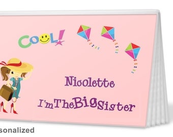 Brag Book - Big Sister in Pink-I'm The Sister Brag Book - I'm The Big Brother Brag Book - Photo Album - Big Sister Gift, Big Brother Gift