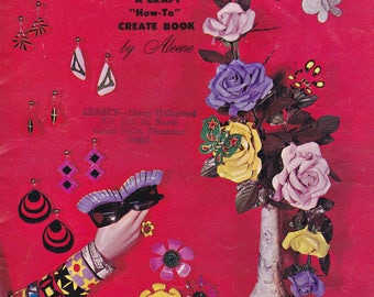 1966 Newspaper Mache and Projects A Craft "How-To" Create Book by Aleene Vintage Jewelry Floral Flowers