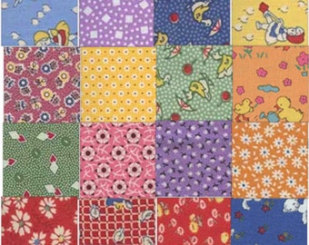 Fat Quarter Bundle, Quilt Doodle Designs BOM 2017. 16 Fat Quarters