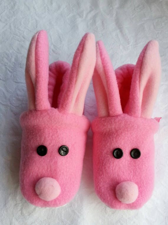 mens pink bunny slippers