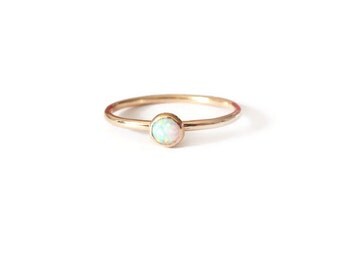 Opal ring,gold filled ring,gold filled ring with opal,gold ring with opal, opal birthstone ring,gold stackable ring,gold filled jewlery