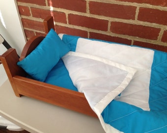 Cherry Doll Bed (Fits American girl doll and 18 inch dolls)