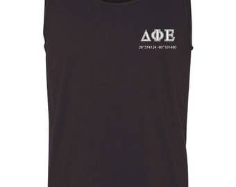 Delta Phi Epsilon personal coordinates Comfort Colors Tank