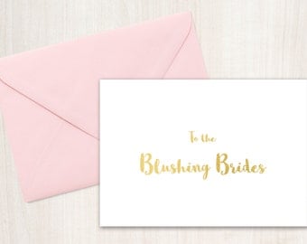 Printable Card for Brides, Wedding Card Printable, Instant Download, Wedding Day Cards, to the brides, lesbian wedding cards