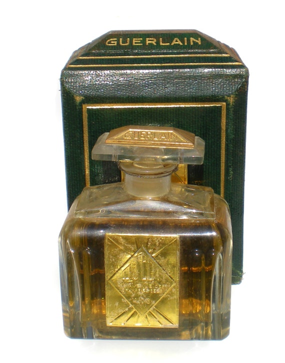 Guerlain Djedi Parfum 1920s Baccarat Antique Perfume Glass