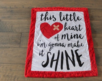 baby blanket, minky blanket, CHD baby blanket, unisex blanket, 30 x 36, baby shower gift, baby gift