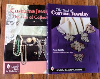 Vintage Schiffer Costume Jewelry Reference Books / Jewelry Value Guides / Costume Jewelry Books