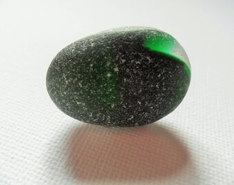 flawless dark green seaham beach sea glass multi - Beautiful English beach find pieces
