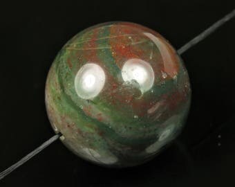 Indian Agate Fancy Jasper Large Round Bead - 20mm - one bead - B7041
