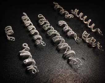 Hair Jewelry for Braids, Dreadlock Beads, Hair Accessories, Hair Cuff, Dreadlock Jewelry, Hair Combs, Dreadlock cuffs, Hair pin, hair clip