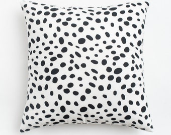 Long lumbar pillow | Etsy - Dalmatian Print Euro Pillow Cover. Black and white spotted lumbar pillow. Extra  long lumbar pillow. 26