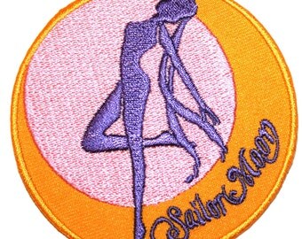 Sailor Moon Iron On Patch Embroidery Sewing DIY Customise Denim Cotton Cute Feminist Kawaii Anime Japan Cartoon Pastel Scout