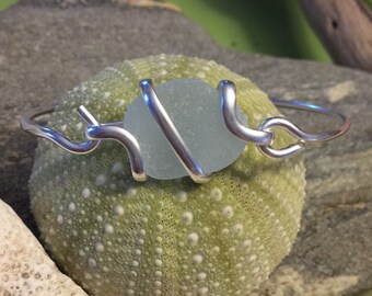 Sea glass jewelry- aqua blue colored sea glass jewelry