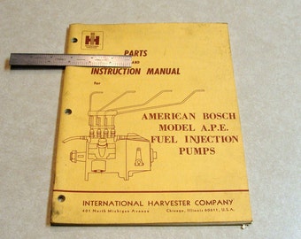 Bosch Fuel Pump Pes6p Instruction Manual