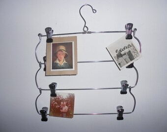 Vintage four tier skirt hanger, picturer hanger, catch all, wall hanger for display