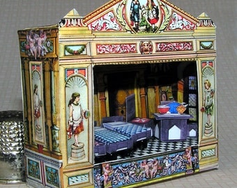 Theatre, DIY kit from paper in miniature for the Doll House, Doll House, dollhouse miniatures # 40080
