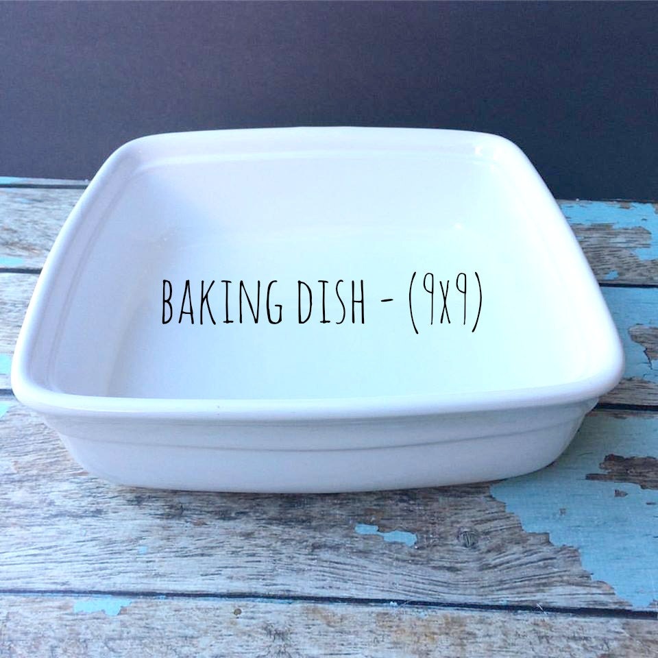 9x9 Baking Pan oven safe