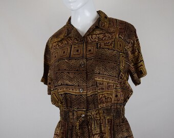 Tribal Print Playsuit