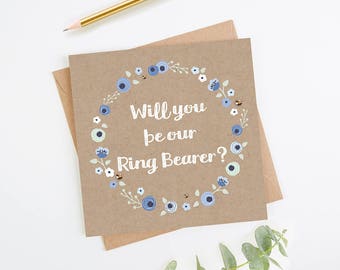 Will You Be Our Ring Bearer Card