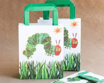Party bags, the very hungry caterpillar, party favors, hungry caterpillars birthday party theme, hungry caterpillar first birthday supplies