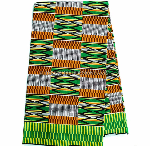 African Kente fabric / Kente cloth / Kente Scarf / Kente