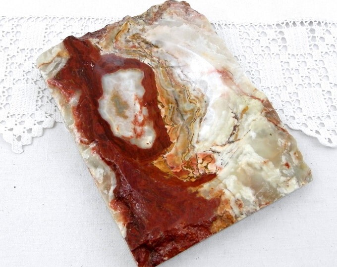 Vintage French Dark Red and White Veined Marble Stone Ashtray, Mid Century Decor, Retro Home Interior, Man Cave, Tobacciana, Smoking, Onyx Vintage French Dark Red and White Veined Marble Stone Ashtray, Mid Century Decor, Retro Home Interior, Man Cave, Tobacciana, Smoking, Onyx