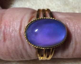 Mood Ring Adjustable Gold Mood Ring Free Shipping