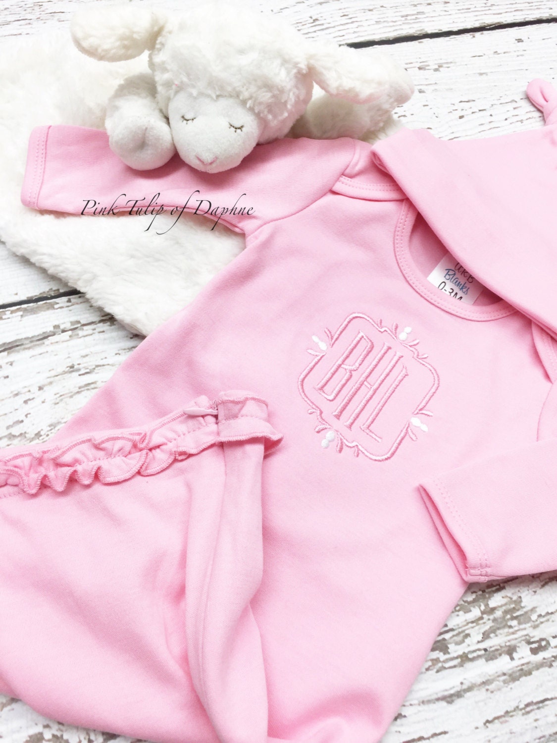 Merry & Bright Infant Gown and Beanie Set-NB main image 0