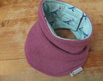 Toddler Neck Warmer, Children's Neck warmer, Fleece Neckwarmer, NeckWarmer, Purple NeckWarmer, Velcro Neckwarmer, Kids Neckwarmer